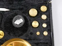 [LA-39847] Goldwaage 50 Gramm Gewichte mit Lederbox Bild 3