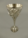 [LA-39905] Vernickelt Weinbecher H 18 cm Bild 2