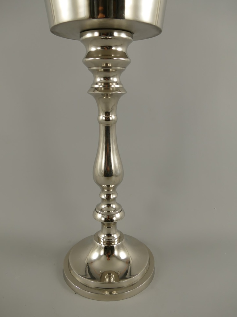 [LA-40006] Weinkühler Sektkühler Aluminium Vernickelt H 66x32 cm Bild 4