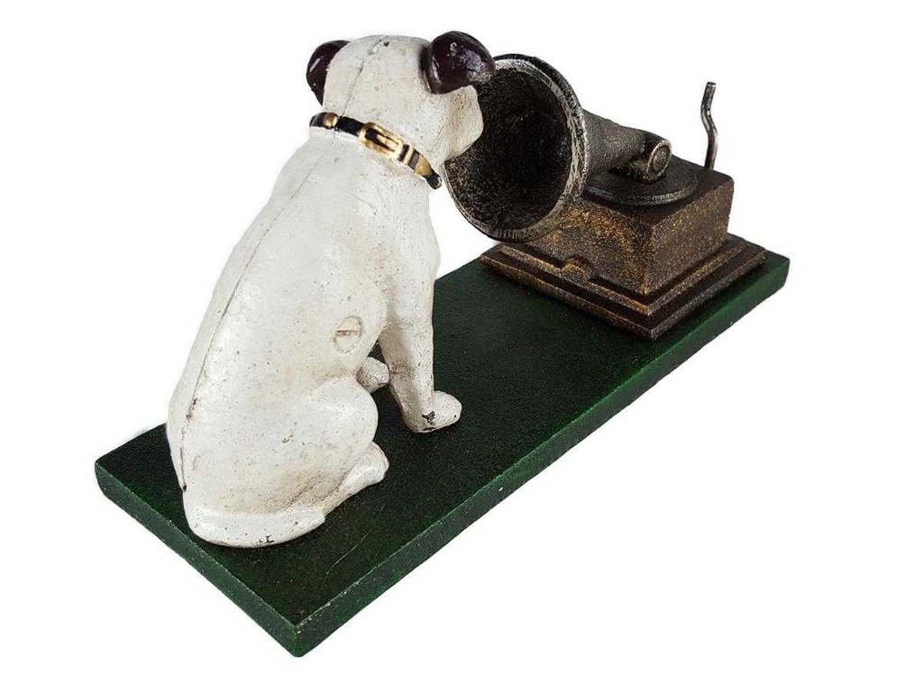 [LA-41048] Skulptur Figur Gusseisen Hund Grammophon Rogers Foundry Birmingham Bild 4