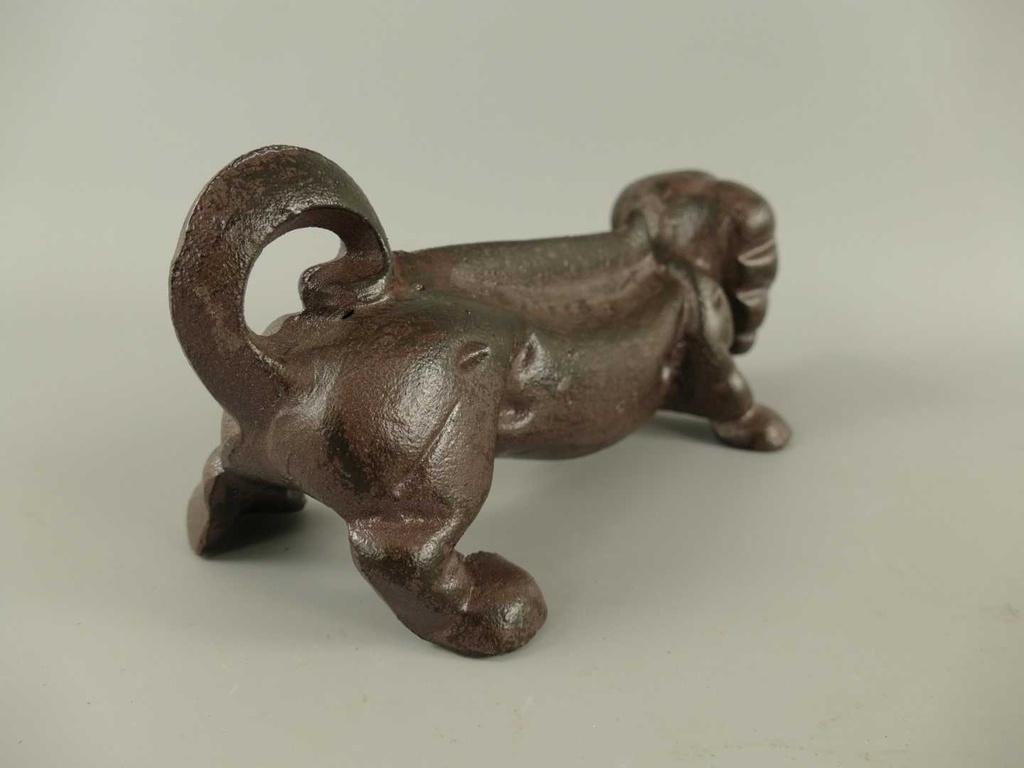 [LA-41069] Schuhkratzer Stiefelkratzer Schuhschaber Gusseisen Hund Dackel Bild 5