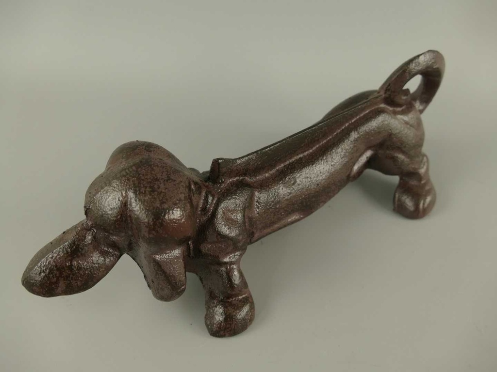 [LA-41069] Schuhkratzer Stiefelkratzer Schuhschaber Gusseisen Hund Dackel Bild 6
