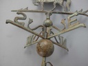 [LA-41115] Wetterhahn Wetterfahne Gusseisen Pferd farbig Bild 4