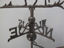 [LA-41116] Wetterhahn Wetterfahne Gusseisen Pferd Braun rustikal Bild 4