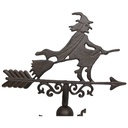 [LA-41119] Wetterhahn Wetterfahne Gusseisen Braun rustikal Wandmontage Bild 2