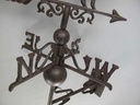 [LA-41119] Wetterhahn Wetterfahne Gusseisen Braun rustikal Wandmontage Bild 3
