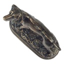 [LA-41197] Figur Skulptur Gusseisen Bronzelook Jagdhund L 21 H 17 cm Bild 8