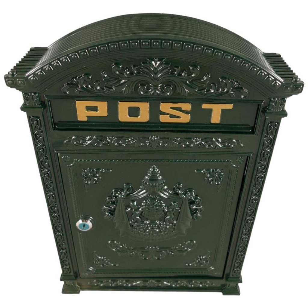 [LA-41226] Wandbriefkasten Postkasten Briefkasten Aluminium Grün Bild 2