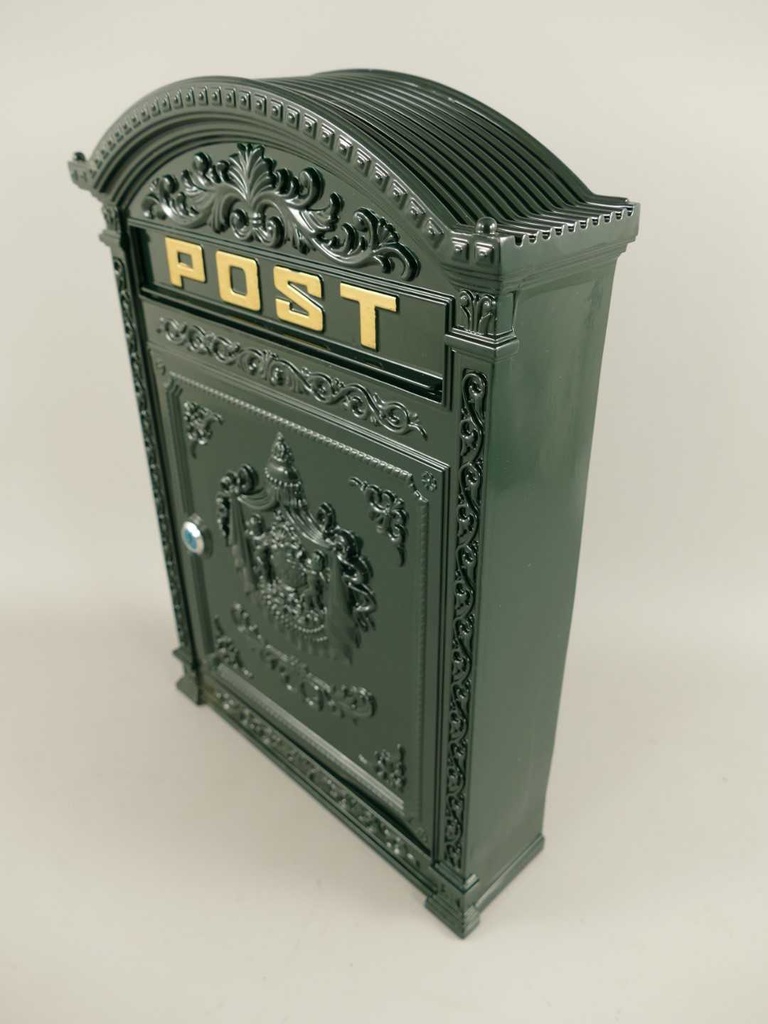 [LA-41226] Wandbriefkasten Postkasten Briefkasten Aluminium Grün Bild 3