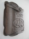[LA-41245] Wandbriefkasten Postkasten Briefkasten rustikal braun H 40 cm Gusseisen Bild 4