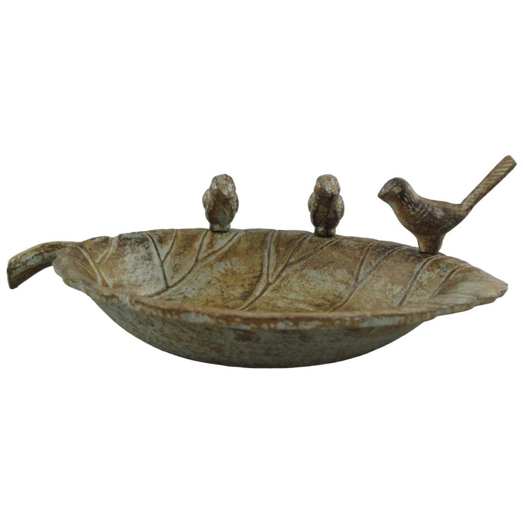 [LA-41263] Vogeltränke Futterstelle Vogelbad Gusseisen farbig Bild 2