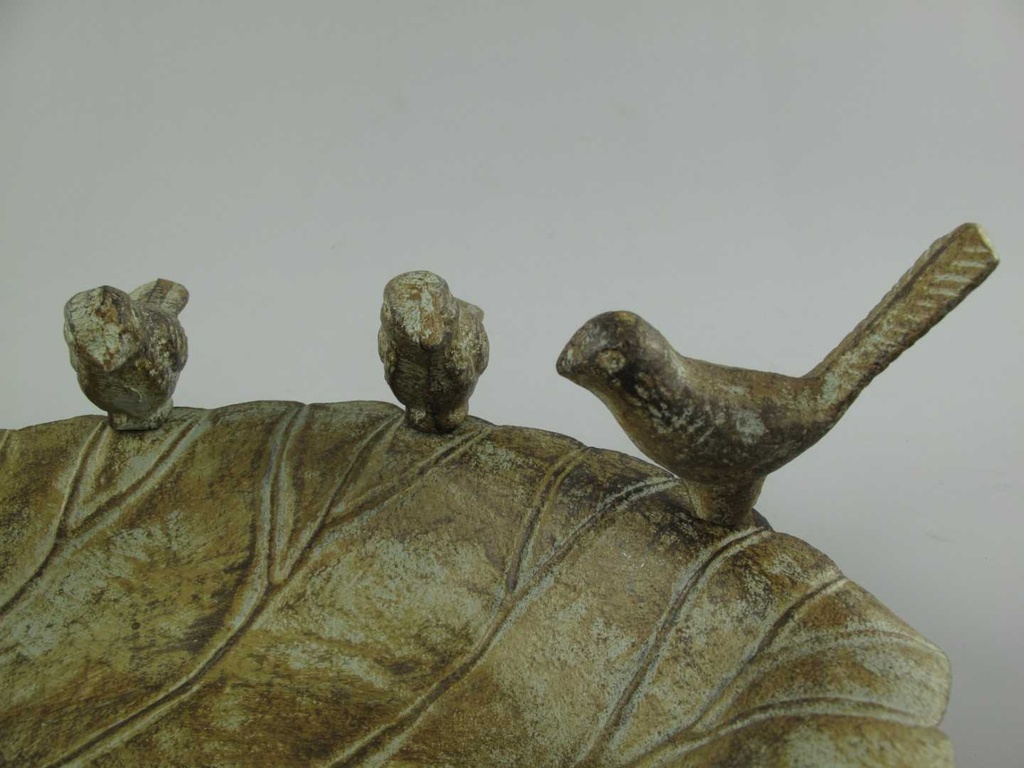 [LA-41263] Vogeltränke Futterstelle Vogelbad Gusseisen farbig Bild 3