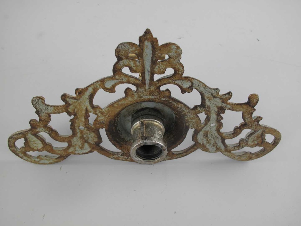 [LA-41268] Zierrosette Wanddeko Garten Terrasse Haus Gusseisen farbig Bild 3