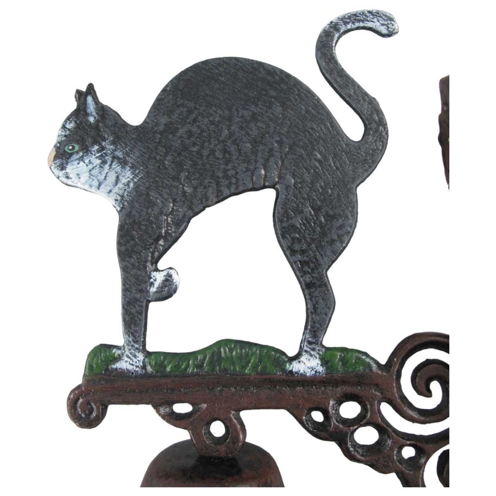 [LA-41356] Wandglocke Türglocke Türklopfer Gusseisen Katze Bild 2