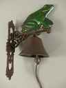 [LA-41362] Wandglocke Türglocke Türklopfer Figürchen Gusseisen Frosch H 40 cm Bild 5