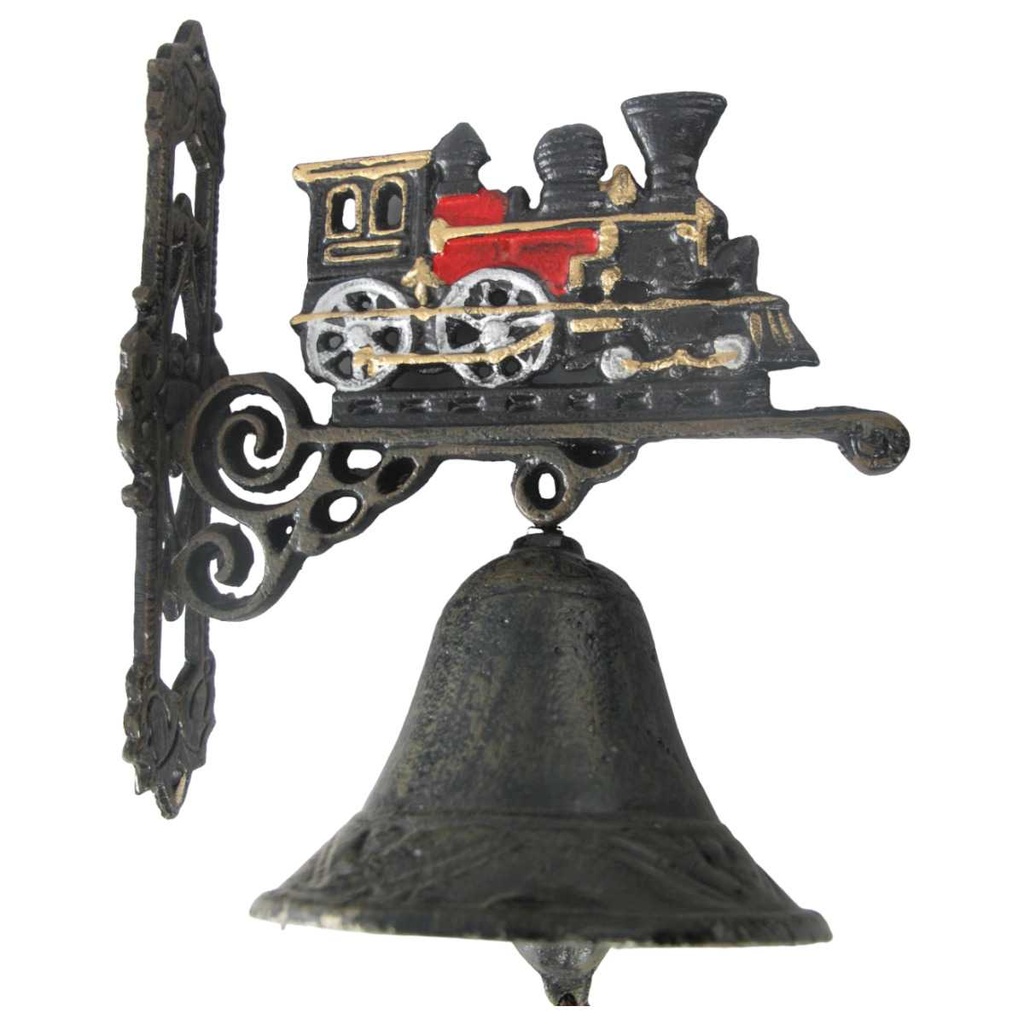 [LA-41379] Wandglocke Türglocke Türklopfer klein Gusseisen Zug Bild 2