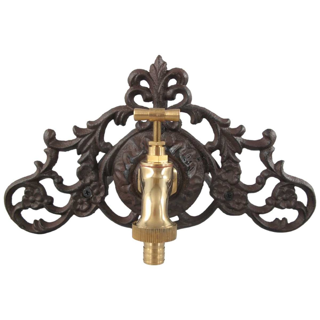 [LA-41478] Schlauchhalter Gartenschlauchhalter Garten Gusseisen Braun rustikal #41478 Bild 2