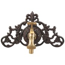 [LA-41478] Schlauchhalter Gartenschlauchhalter Garten Gusseisen Braun rustikal #41478 Bild 2