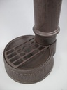 [LA-41572] Zapfsäule Rund Alu. rustikal braun Messing Hahn H 75 cm Bild 2