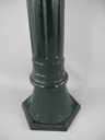[LA-41573] Zapfsäule Rund Alu. grün Messing Hahn H 97x23 cm Bild 4