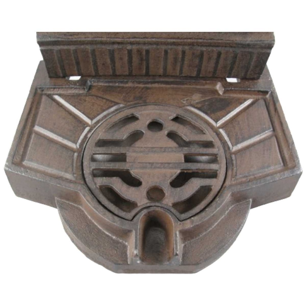 [LA-41580] Standbrunnen Wassersäule Gartenbrunnen Zapfstelle Gusseisen Braun rustikal Garten Bild 2