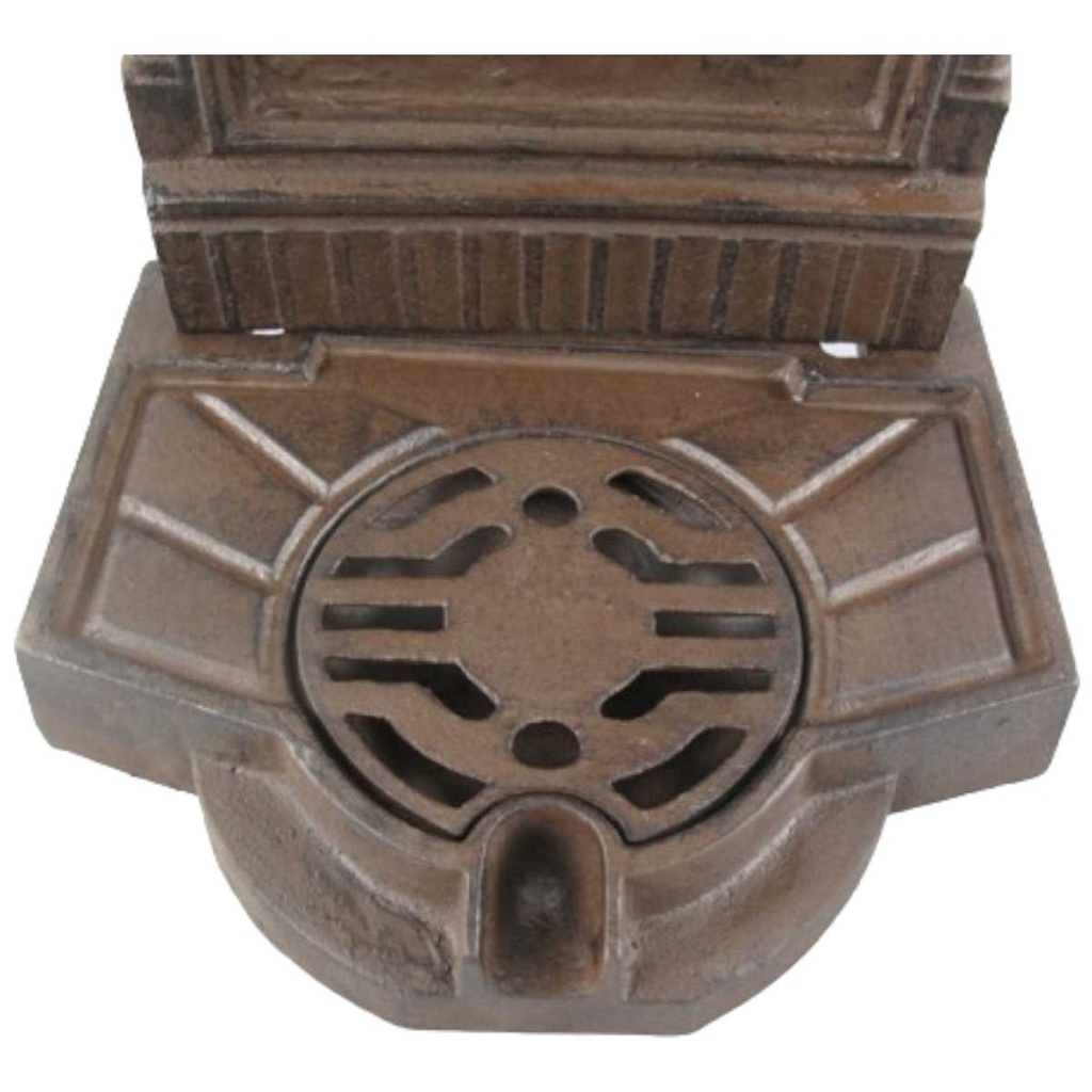 [LA-41582] Standbrunnen Wassersäule Gartenbrunnen Zapfstelle Gusseisen Braun rustikal Garten #41582 Bild 2