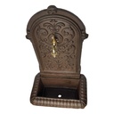 [LA-41584] Wandbrunnen Wassersäule Gartenbrunnen Zapfstelle Gusseisen Braun rustikal Terrasse #41584 Bild 3