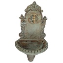 [LA-41590] Wandbrunnen Wassersäule Gartenbrunnen Zapfstelle Gusseisen farbig Terrasse #41590 Bild 2