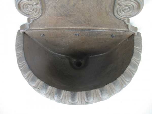 [LA-41593] Wandbrunnen Wassersäule Gartenbrunnen Zapfstelle Gusseisen Braun rustikal Terrasse #41593 Bild 4