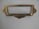 [LA-42345] Etiketrahmen/Griff Messing brüniert L 90x40mm Bild 2