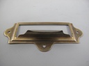 [LA-42345] Etiketrahmen/Griff Messing brüniert L 90x40mm Bild 3