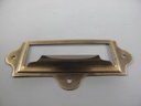 [LA-42345] Etiketrahmen/Griff Messing brüniert L 90x40mm Bild 4