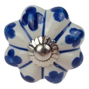 [LA-42432] Porzellanknopf Porzellan Möbelgriff Schubladengriff Möbelknauf blau D 35mm Bild 2