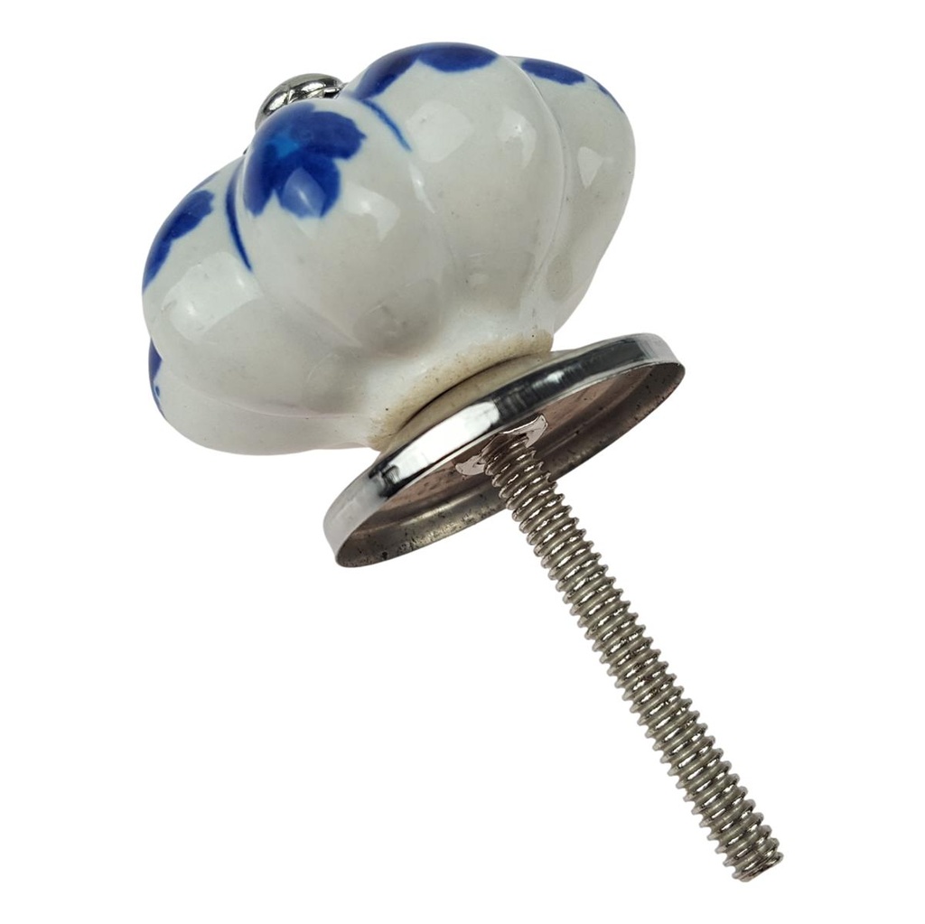 [LA-42432] Porzellanknopf Porzellan Möbelgriff Schubladengriff Möbelknauf blau D 35mm Bild 3