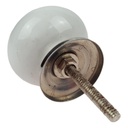 [LA-42439] Porzellanknopf Möbelgriff Schubladengriff Möbelknauf weiß Porzellan glatt Bild 4