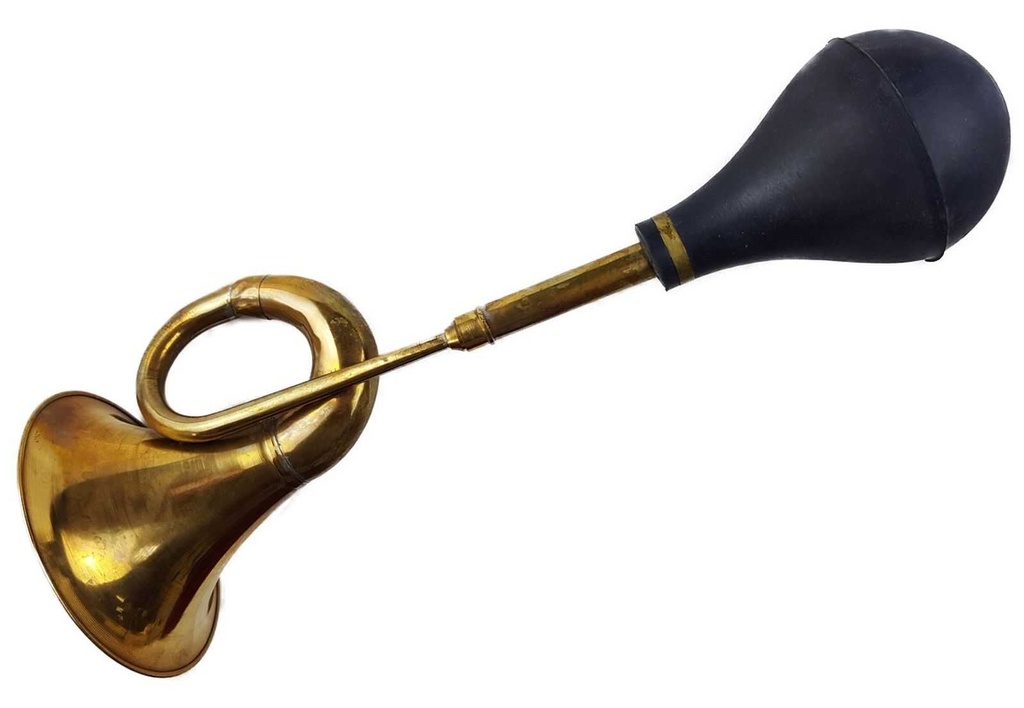[LA-42739] Autohupe Ballhupe Oldtimerhupe Fanhupe Autohorn Tröte Messing L 44 cm Bild 3