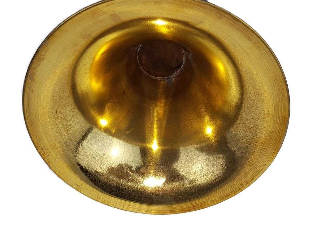 [LA-42739] Autohupe Ballhupe Oldtimerhupe Fanhupe Autohorn Tröte Messing L 44 cm Bild 4
