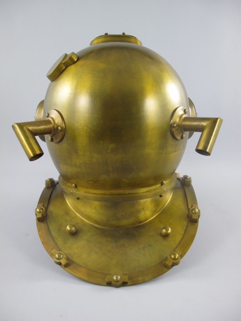 [LA-42770] Taucherhelm Messing Brüniert H 47x50 cm Bild 5