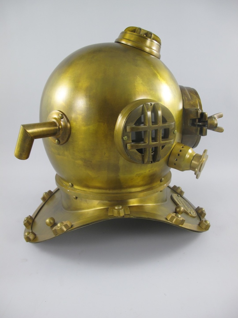 [LA-42770] Taucherhelm Messing Brüniert H 47x50 cm Bild 6