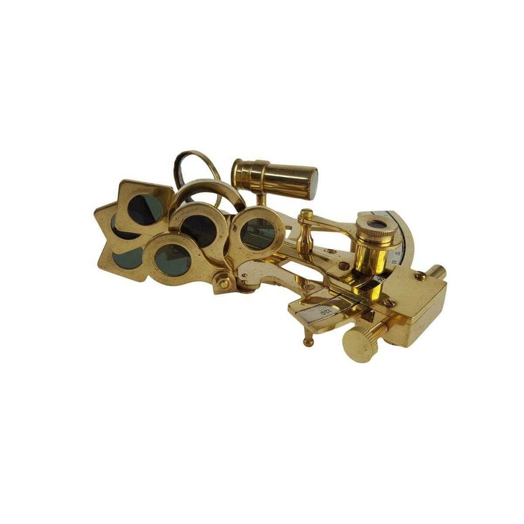 [LA-42775] Sextant Maritim Nautik Deko Zubehör Messing Bild 3