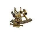 [LA-42775] Sextant Maritim Nautik Deko Zubehör Messing Bild 5