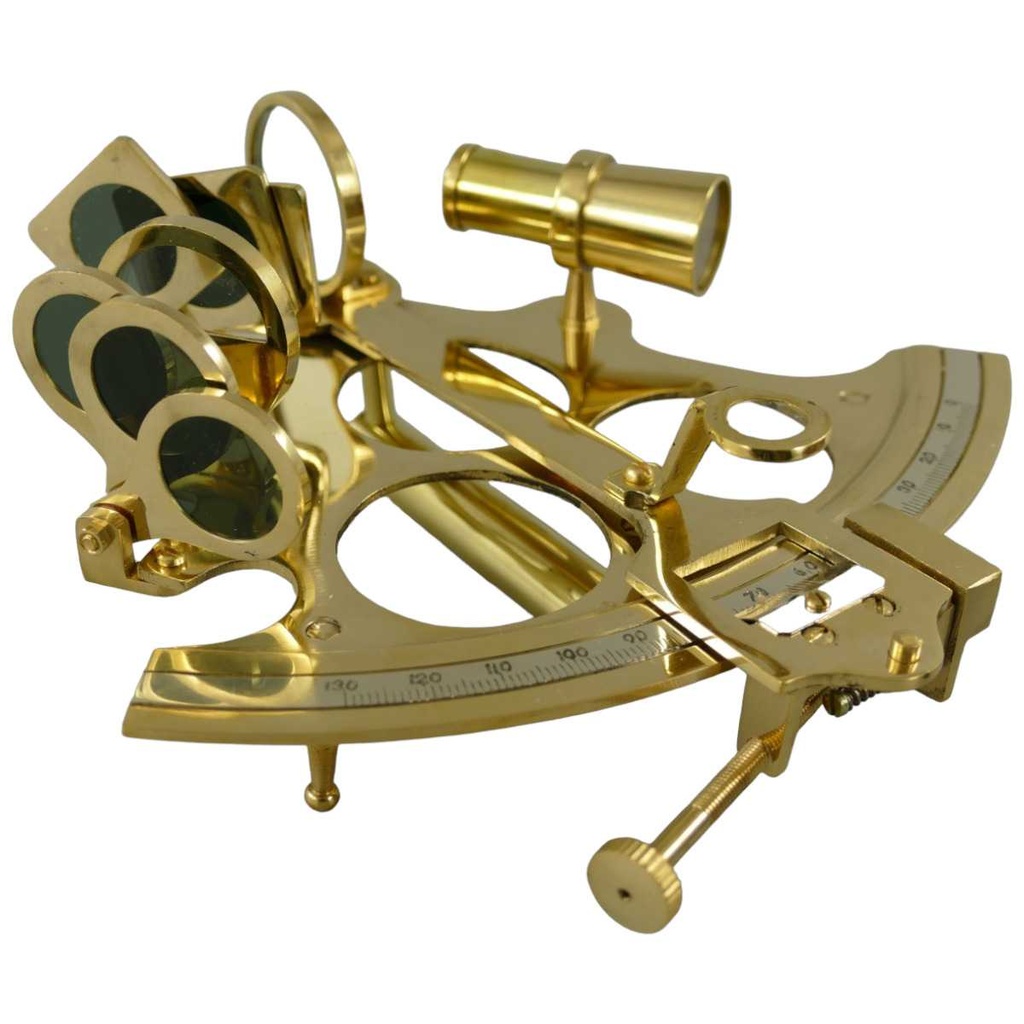 [LA-42776] Sextant Maritim Nautik Deko Zubehör Messing #42776 Bild 2