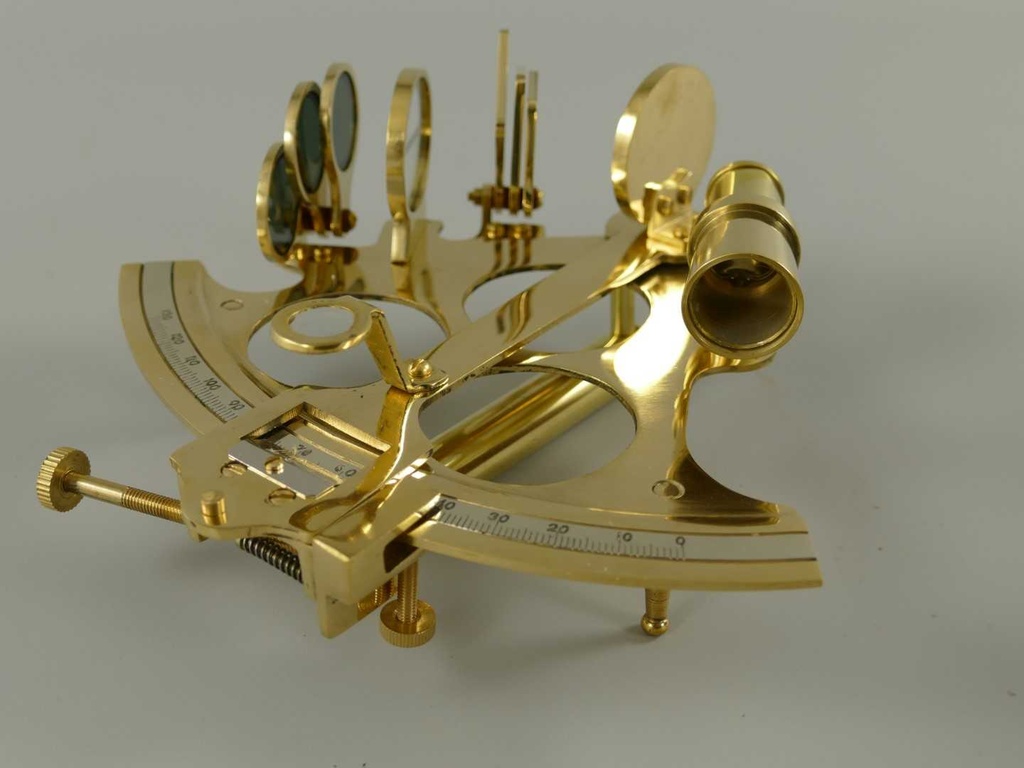 [LA-42776] Sextant Maritim Nautik Deko Zubehör Messing #42776 Bild 3