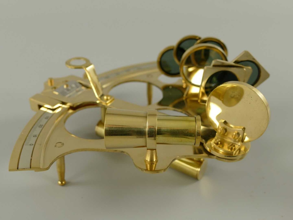 [LA-42776] Sextant Maritim Nautik Deko Zubehör Messing #42776 Bild 4