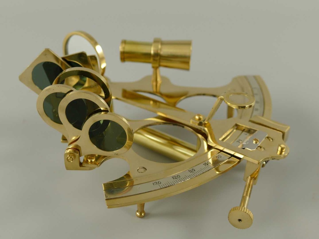 [LA-42776] Sextant Maritim Nautik Deko Zubehör Messing #42776 Bild 5