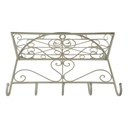 [LA-42808] Garderobenhaken Kleiderhaken Wandhaken Eisen Altweiß L 45x45x17 cm Bild 2
