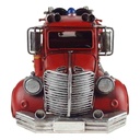 [LA-43307] Blechmodell Blechauto Modellauto Feuerwehrwagen Feuerwehrauto Antik-Stil Eisen rot L 51,1 cm Bild 3