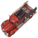 [LA-43309] Blechmodell Blechauto Modellauto Feuerwehrwagen Feuerwehrauto Antik-Stil Eisen rot L 41,7 cm Bild 2