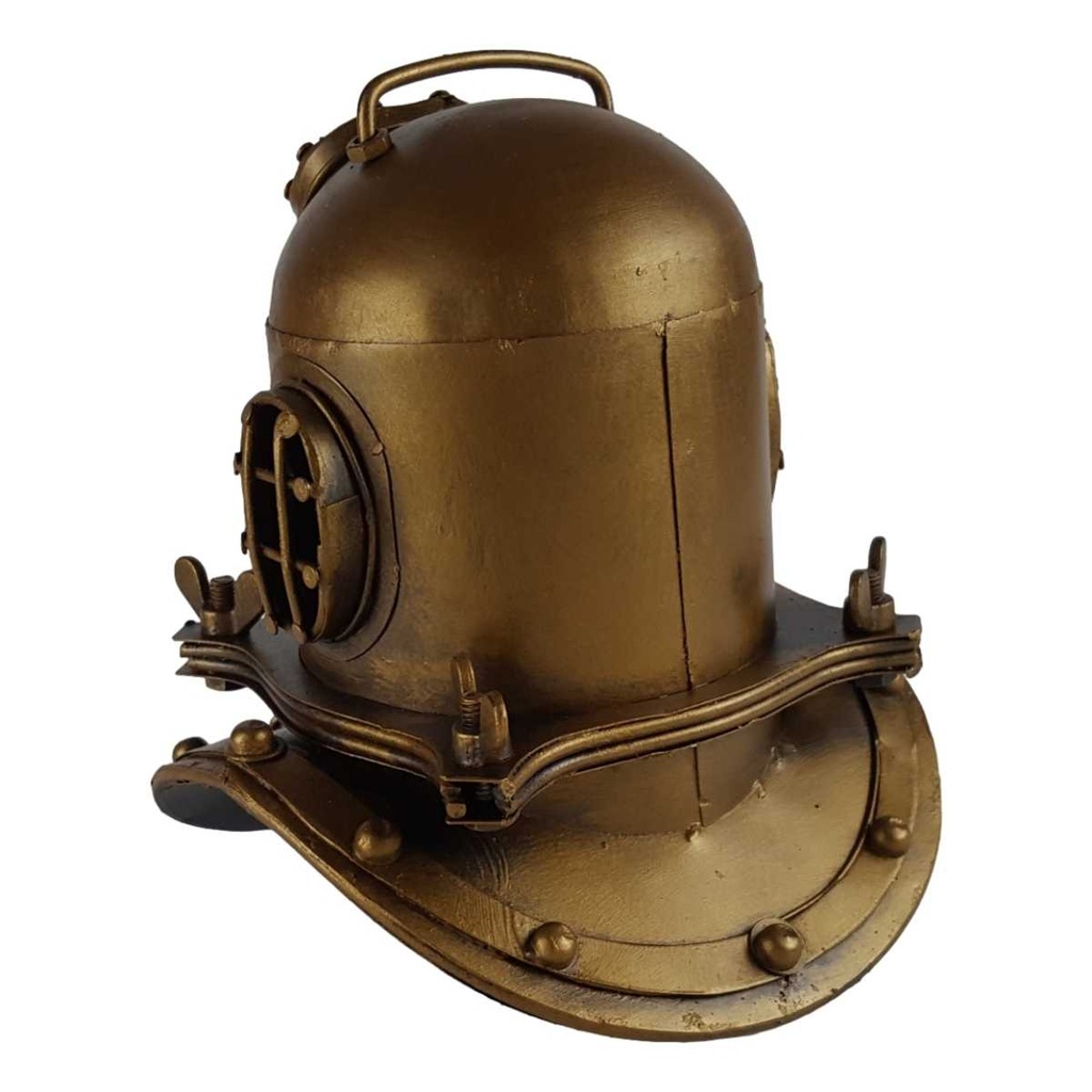 [LA-43329] Blechmodell Eisen Taucherhelm H 17,8 B 15,3 L 16,7 cm Bild 4