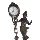 [LA-43479] Schwingpendeluhr Tischuhr Mystérieuse Frau Gekleidet Bild 2